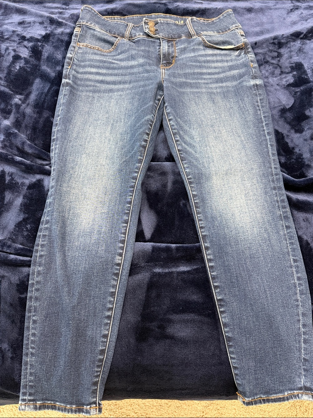 American Eagle Outfitters Blue Stretch Jeggings